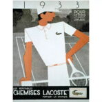 cartel vintage lacoste