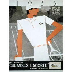 cartel vintage lacoste