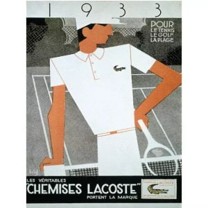 cartel vintage lacoste