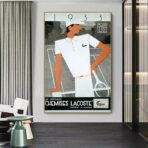 cartel vintage lacoste