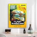 cartel de pelicula el puente del rio kwai