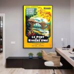 cartel de pelicula el puente del rio kwai