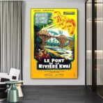 cartel de pelicula el puente del rio kwai