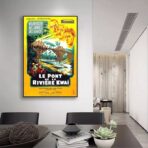 cartel de pelicula el puente del rio kwai