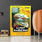 cartel de pelicula el puente del rio kwai