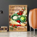 cartel vegetal vintage 1
