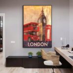cartel vintage de londres 1