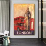 cartel vintage de londres 1