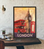 cartel vintage de londres 1