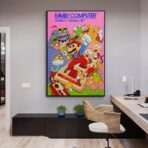 cartel vintage de mario