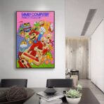cartel vintage de mario