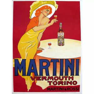 cartel de martini vintage 1