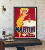 cartel de martini vintage 1