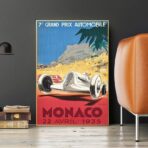 cartel gran premio de monaco 1