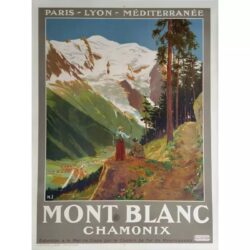 cartel vintage mont blanc 1