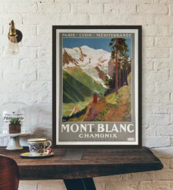 cartel vintage mont blanc 1