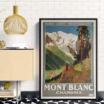 cartel vintage mont blanc 1