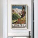 cartel vintage mont blanc 1