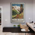 cartel vintage mont blanc 1