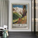 cartel vintage mont blanc 1