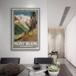 cartel vintage mont blanc 1