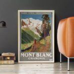 cartel vintage mont blanc 1