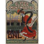 cartel montmartre vintage