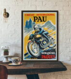cartel de moto vintage 1