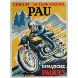 cartel de moto vintage 1