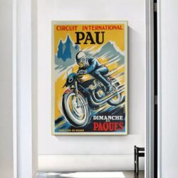 cartel de moto vintage 1