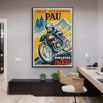 cartel de moto vintage 1