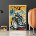 cartel de moto vintage 1