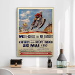 cartel de motocross vintage