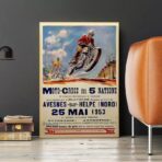 cartel de motocross vintage
