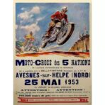 cartel de motocross vintage