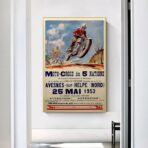 cartel de motocross vintage