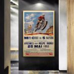 cartel de motocross vintage