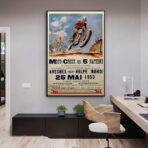 cartel de motocross vintage