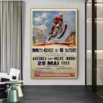 cartel de motocross vintage