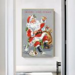 cartel de navidad vintage