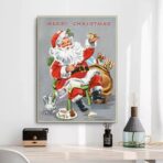 cartel de navidad vintage
