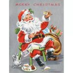 cartel de navidad vintage