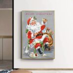 cartel de navidad vintage