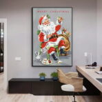 cartel de navidad vintage
