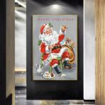cartel de navidad vintage
