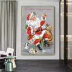 cartel de navidad vintage
