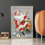 cartel de navidad vintage