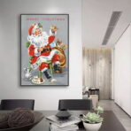 cartel de navidad vintage