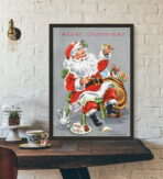 cartel de navidad vintage