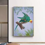 cartel de pajaros vintage 1